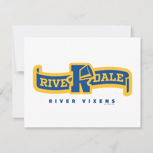 Riverdale Vixens Banner Notitiekaartje (Voorkant)