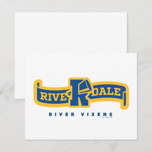 Riverdale Vixens Banner Notitiekaartje (Voorkant / Achterkant)