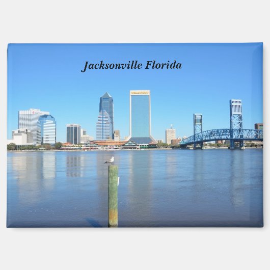 Riverfront Jacksonville Florida Magneet (Voorkant)
