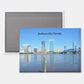 Riverfront Jacksonville Florida Magneet (Voorkant / Achterkant)