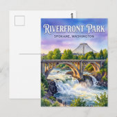 Riverfront Park USA Briefkaart (Voorkant / Achterkant)