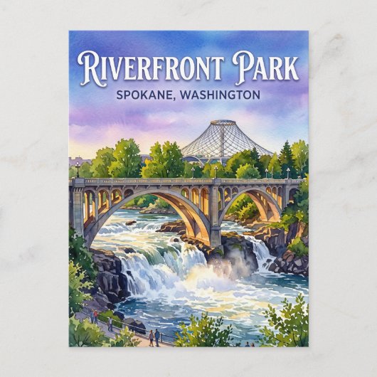 Riverfront Park USA Briefkaart (Voorkant)