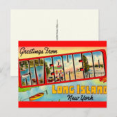 Riverhead Long Island Groet Briefkaart (Voorkant / Achterkant)