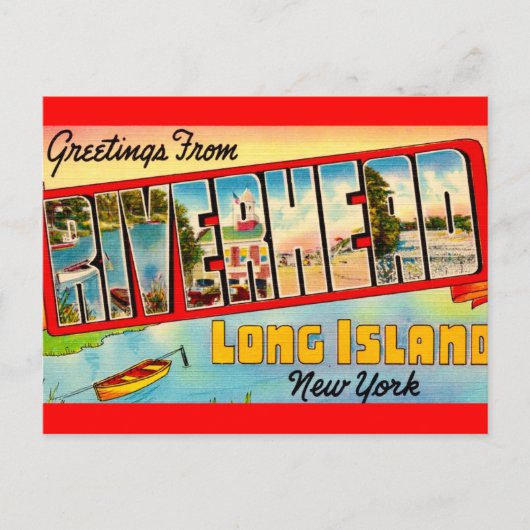 Riverhead Long Island Groet Briefkaart (Voorkant)