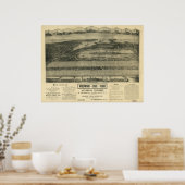 Riverhead New York 1903 Antiek Panorama Poster (Keuken)