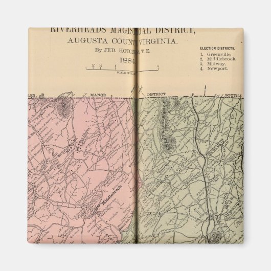 Riverheads, Augusta County Magneet (Voorkant)