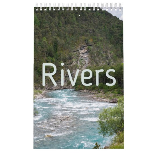 Rivers Collectie Wall Agenda Kalender (Hoes)