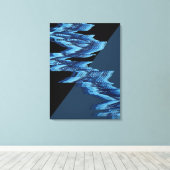 Rivers Flow Pattern  Canvas Afdruk (Insitu (Houten vloer))