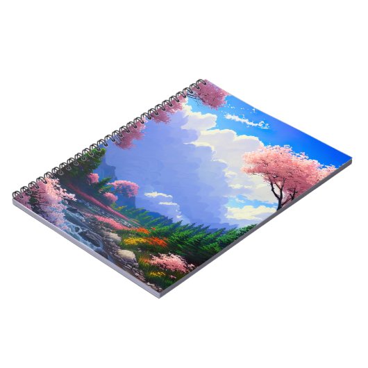 River's Harmony met de kleurrijke wildernis Notitieboek (Linkerzijde)