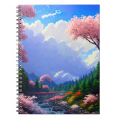 River's Harmony met de kleurrijke wildernis Notitieboek (Voorkant)