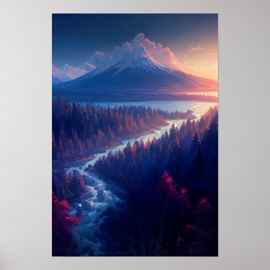 River's Journey door de Pine Wilderness Poster (Voorkant)