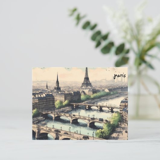 rivers kopen kaart parijs massa mailing briefkaart (Staand voorkant)
