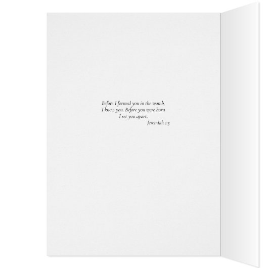 Rivers Levend Water Gelukwensen Nieuwe Babykaart  (Binnen (Links))