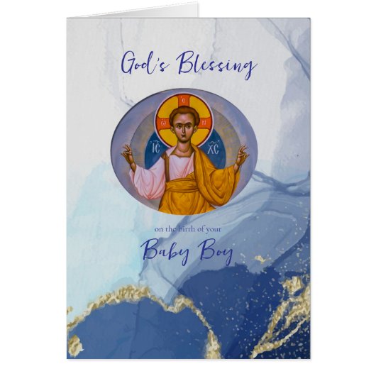 Rivers Levend Water Gelukwensen Nieuwe Babykaart  (Voorkant)