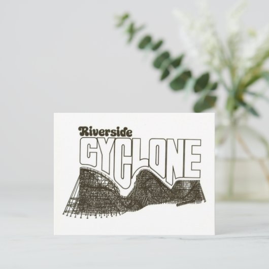 Riverside Amusement Park (nu zes vlaggen: NE) Briefkaart (Staand voorkant)