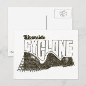 Riverside Amusement Park (nu zes vlaggen: NE) Briefkaart (Voorkant / Achterkant)