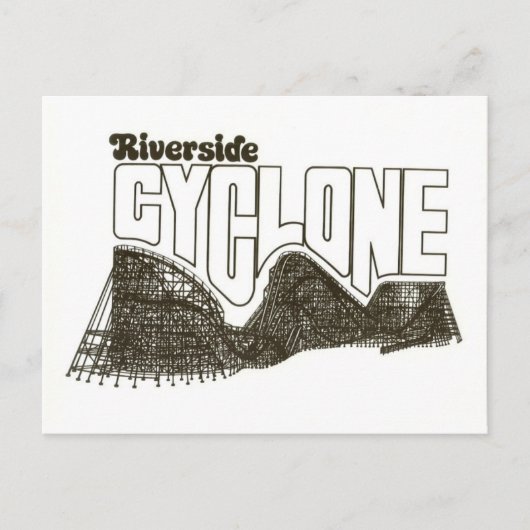 Riverside Amusement Park (nu zes vlaggen: NE) Briefkaart (Voorkant)