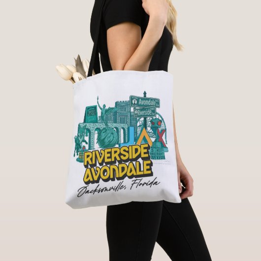 Riverside Avondale Buurt Canvas tas (Dichtbij)