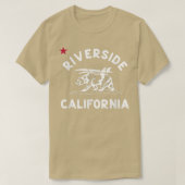 Riverside Beach California Beer Surf CA Vinta T-shirt (Design voorkant)