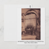 Riverside CA 1920 Glenwood Mission Inn Pipe Organ Briefkaart (Voorkant / Achterkant)