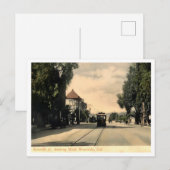 Riverside CA, 7th Street View AI Verbeterd Briefkaart (Voorkant / Achterkant)