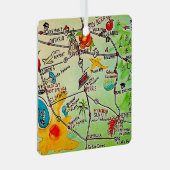 Riverside CA Colorful Ornament (Voorkant Rechts)