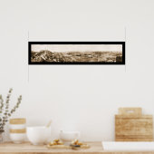 Riverside CA Hill Photo 1908 Poster (Keuken)