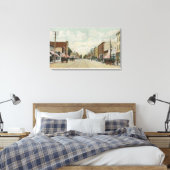 Riverside, CA Main Street Uitzicht die Noord kijkt Canvas Afdruk (Insitu (Slaapkamer))
