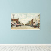 Riverside, CA Main Street Uitzicht die Noord kijkt Canvas Afdruk (Insitu (Houten vloer))