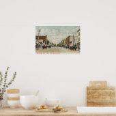 Riverside, CA Main Street Uitzicht die Noord kijkt Poster (Keuken)