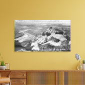 Riverside, CA Mt. Rubidoux Aerial Uitzicht Canvas Afdruk (Insitu (Woonkamer))