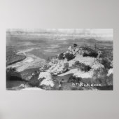 Riverside, CA Mt. Rubidoux Aerial Uitzicht Poster (Voorkant)