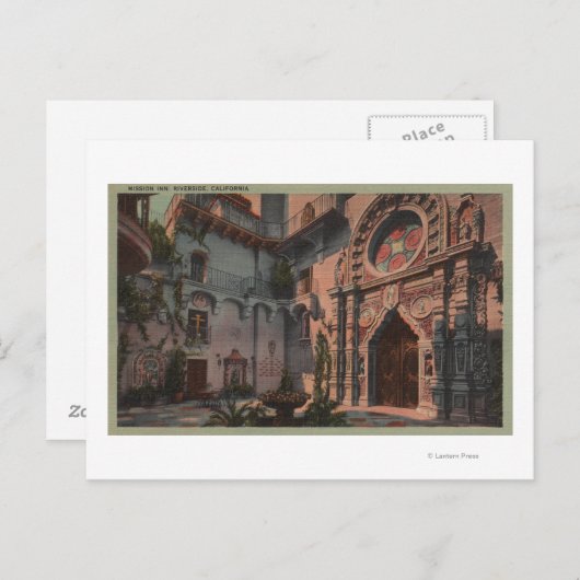 Riverside, CA - Uitzicht van Mission Inn Courtyard Briefkaart (Voorkant / Achterkant)
