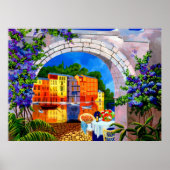 Riverside Cafe Poster (Voorkant)