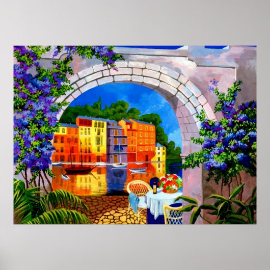 Riverside Cafe Poster (Voorkant)