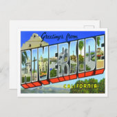 Riverside, California  Big Letters Briefkaart (Voorkant / Achterkant)