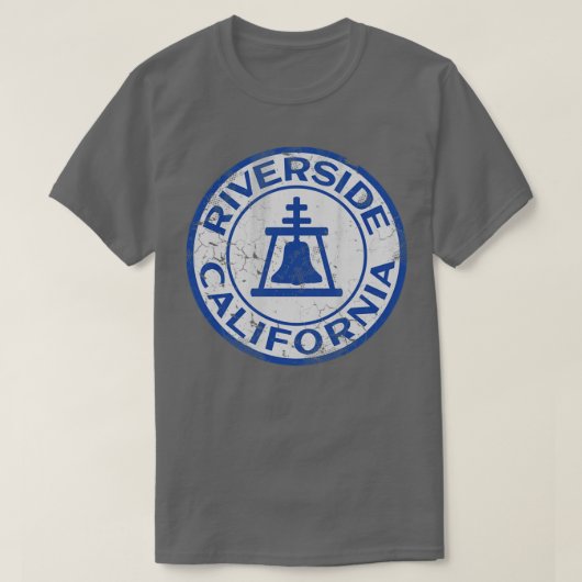  riverside California Flag Home Love T-shirt (Design voorkant)