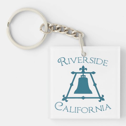 Riverside, California Fleur Design Sleutelhanger (Voorkant)
