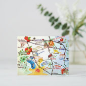 Riverside - California Kleurrijke Kaart  (Staand voorkant)