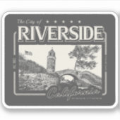 RIVERSIDE CALIFORNIA  - MOUNT RUBIDOUX STICKER (Voorkant)