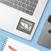 RIVERSIDE CALIFORNIA  - MOUNT RUBIDOUX STICKER (Laptop met iPhone)