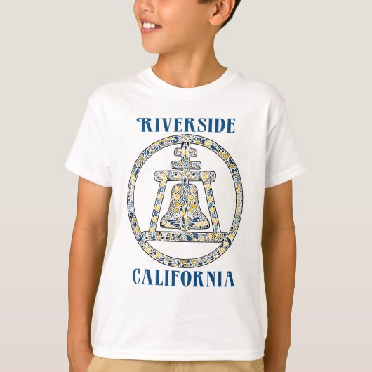 Riverside, California Raincross T-shirt (Voorkant)