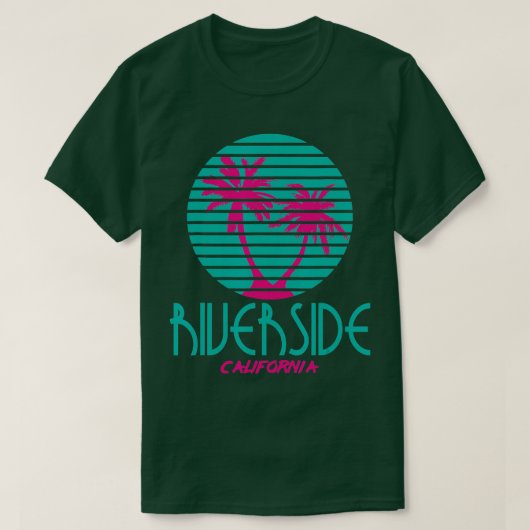 Riverside California Retro Design CA Souvenirs T-shirt (Design voorkant)