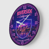 Riverside California Skyline Grote Klok (Hoek)