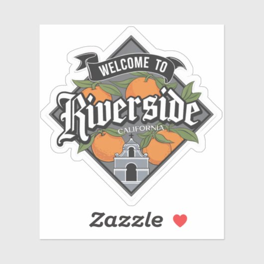 Riverside California Sticker (Vel)