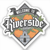 Riverside California Sticker (Voorkant)