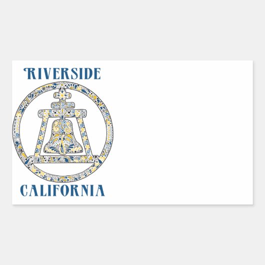 Riverside, Californië - een onderscheiding Rechthoekige Sticker (Voorkant)