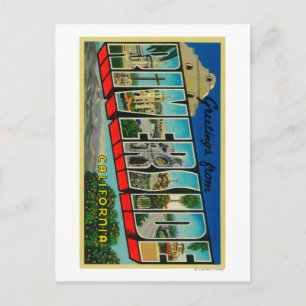 Riverside, Californië - Grote Letter-scènes Briefkaart