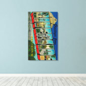 Riverside, Californië - Grote Letter-scènes Canvas Afdruk (Insitu (Houten vloer))