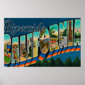 Riverside, Californië - Grote Letter-scènes Poster (Voorkant)